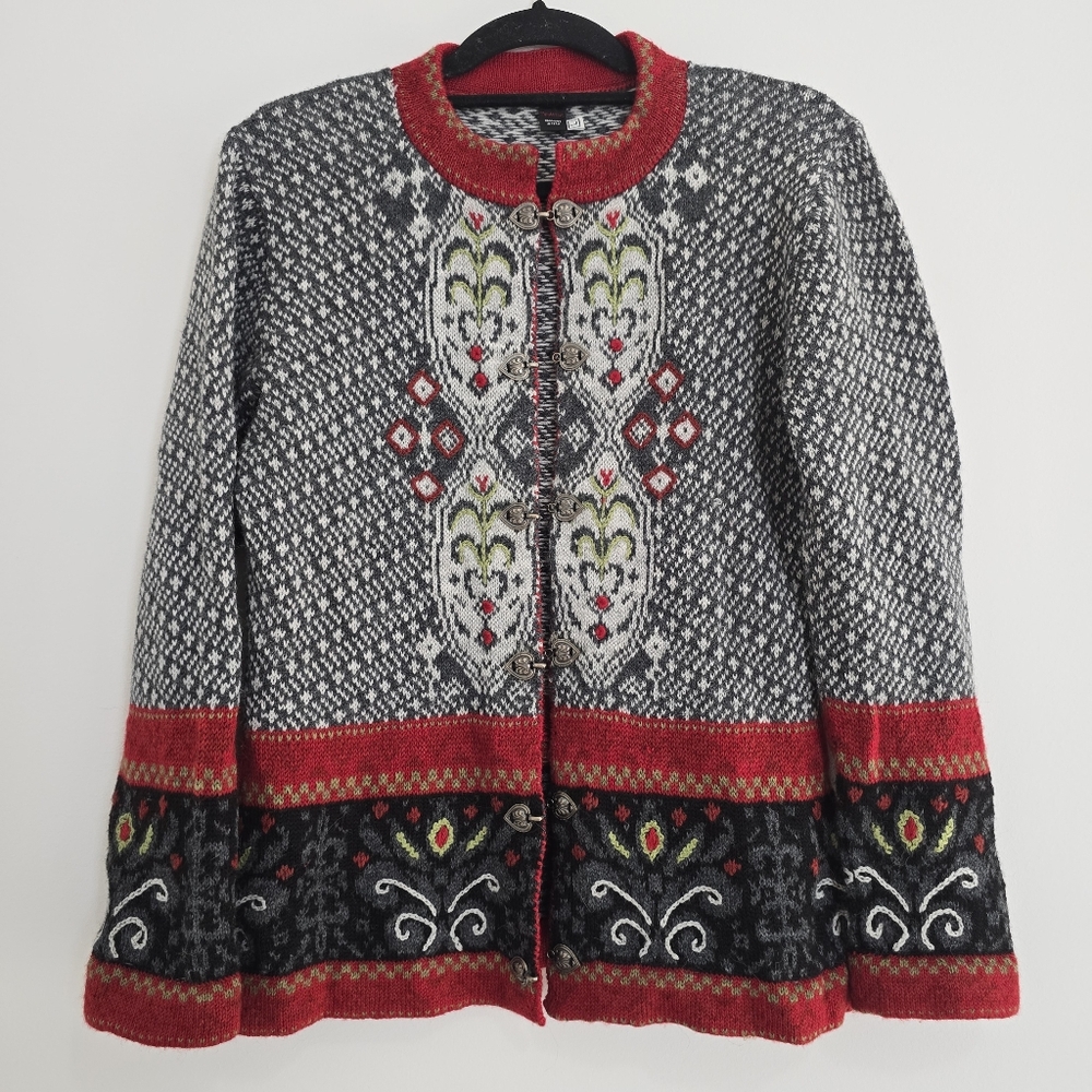 Tey Art Alpaca Wool Blend Handmade in Peru Sweater - Large